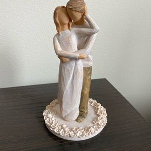 Willow tree wedding cake topper.